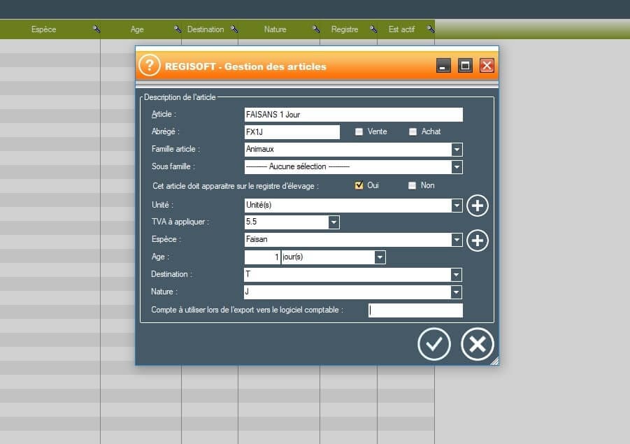 Regisoft Logiciel De Gestion Des Lots En Elevage Avicole Poule Pondeuse Faisan Perdrix Dinde Caille